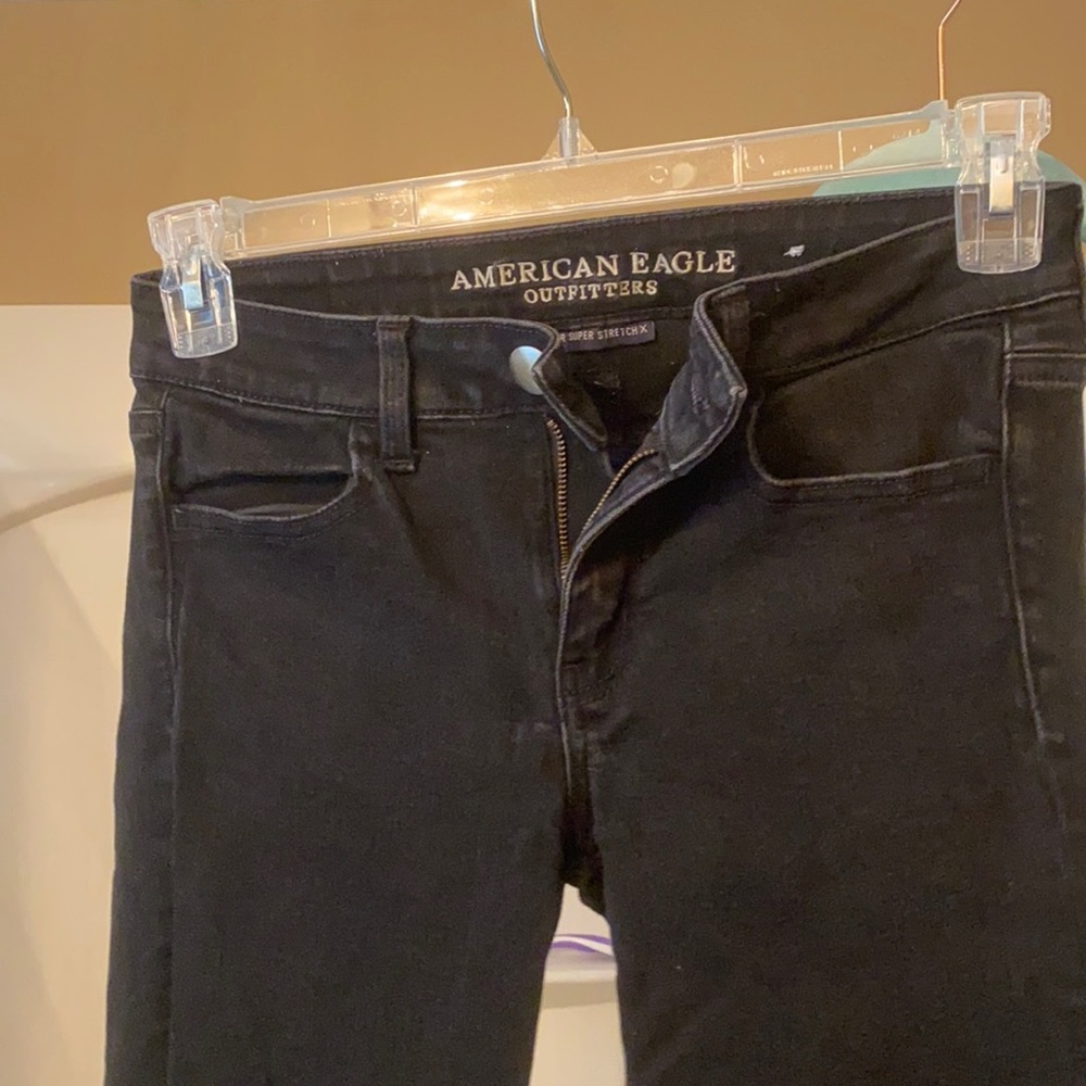 Size 4 black american eagle jeans